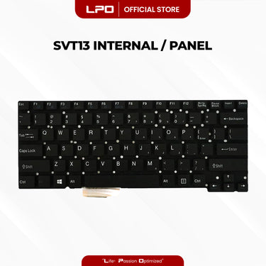 Laptop Keyboard SONY SVT13 Internal / Panel Black US Compatible with Sony Vaio SVT131 A11V