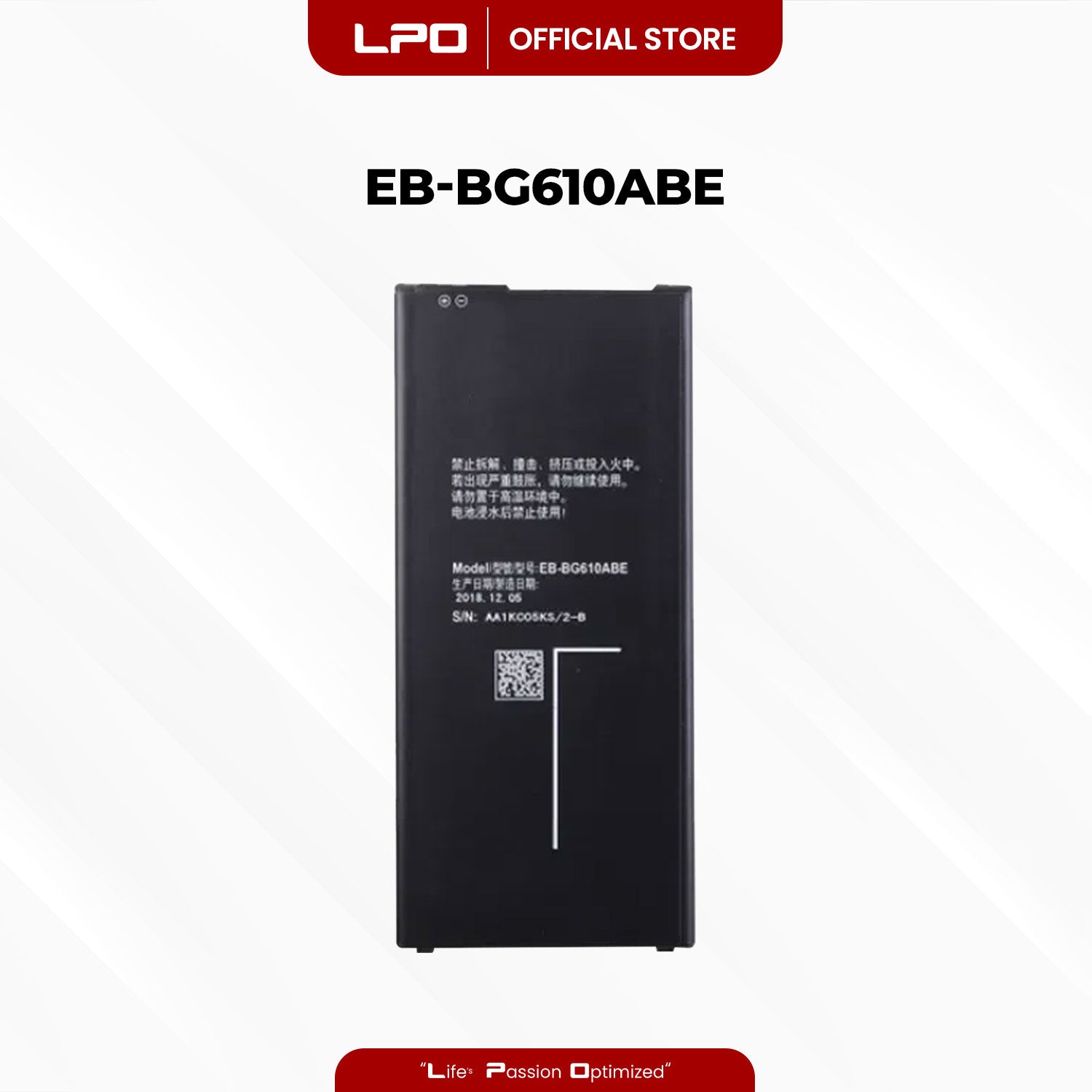 Cellphone Battery Samsung Galaxy J6+ 2018 EB-BG610ABE Compatible with Samsung Galaxy J7 Prime