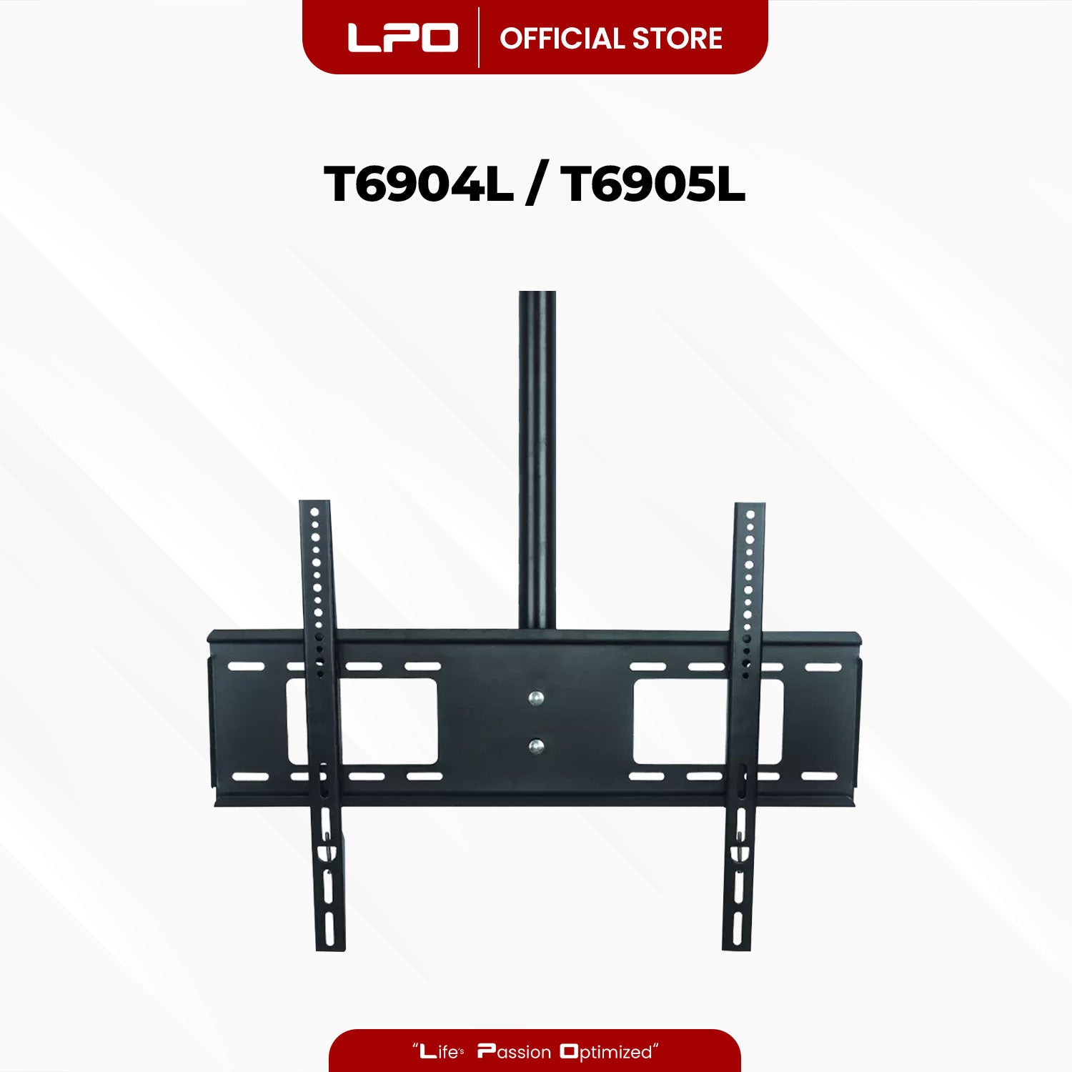 Ceiling TV Wall Mount Swivel and Tilt Bracket T6904L / T6905L 32 - 63 inch Load Capacity up to 70kg Full Motion Movement