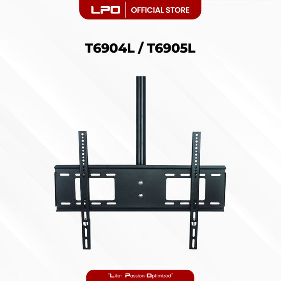 Ceiling TV Wall Mount Swivel and Tilt Bracket T6904L / T6905L 32 - 63 inch Load Capacity up to 70kg Full Motion Movement