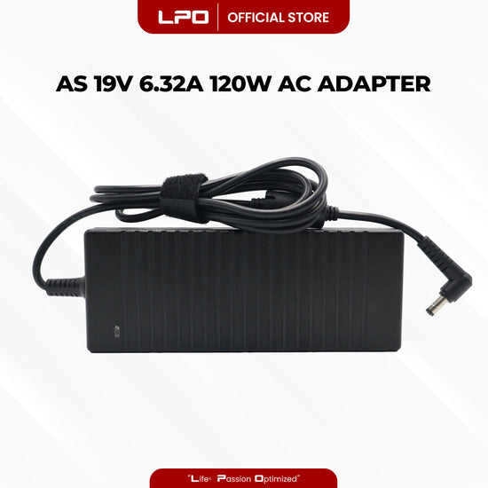 Laptop Charger Asus 19V 6.32A 120W Common Pin 5.5mm x 2.5mm Compatible with Asus N76VZ-V2G-T1054V