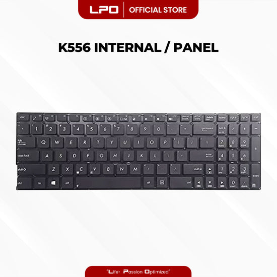 Laptop Keyboard ASUS K556 Internal / Panel Black US Compatible with Asus K556 K556U K556UA