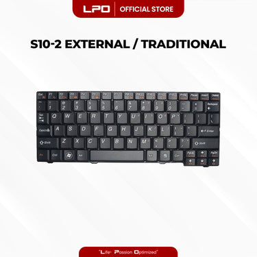 Laptop Keyboard LENOVO S10-2 External / Traditional Black US Compatible with Lenovo ideapad S10-2 S10-2C S10-3C S11 S100C 20027