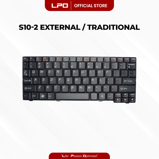 Laptop Keyboard LENOVO S10-2 External / Traditional Black US Compatible with Lenovo ideapad S10-2 S10-2C S10-3C S11 S100C 20027