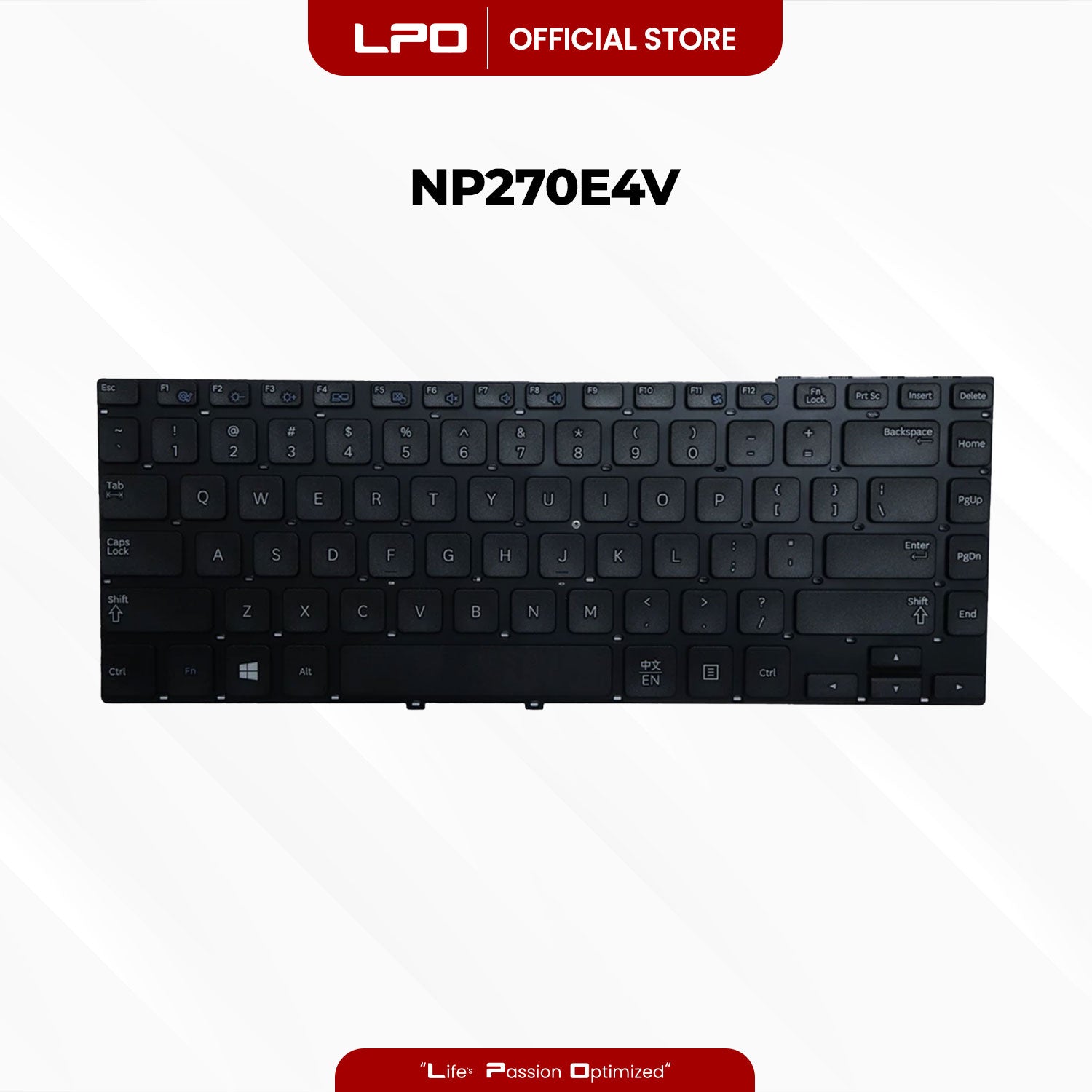 Laptop Keyboard SAMSUNG NP270E4V Internal / Panel Black US Compatible with Samsung NP270