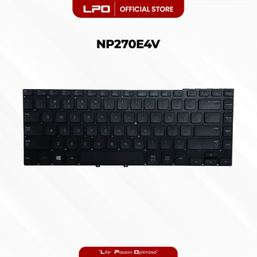 Laptop Keyboard SAMSUNG NP270E4V Internal / Panel Black US Compatible with Samsung NP270
