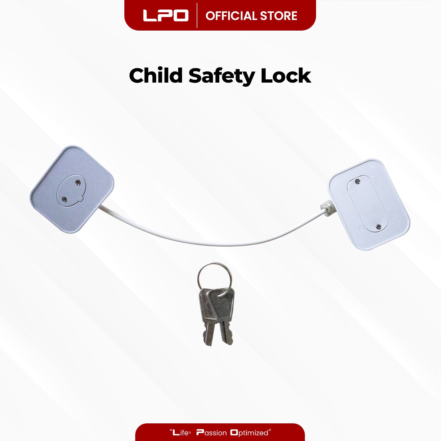 Multifunctional Child Safety Locks Baby Proof Strong Adhesive Guard Lock with Keys For Fridge, Cabinets, Drawers, Windows