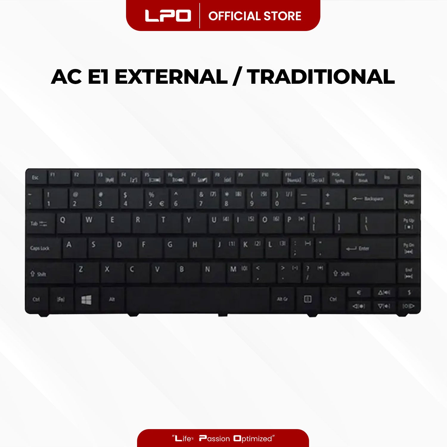 Laptop Keyboard ACER E1 External Type / Traditional Black US Compatible with Acer Aspire E1-431 E1-431-4875