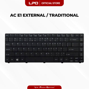 Laptop Keyboard ACER E1 External Type / Traditional Black US Compatible with Acer Aspire E1-431 E1-431-4875
