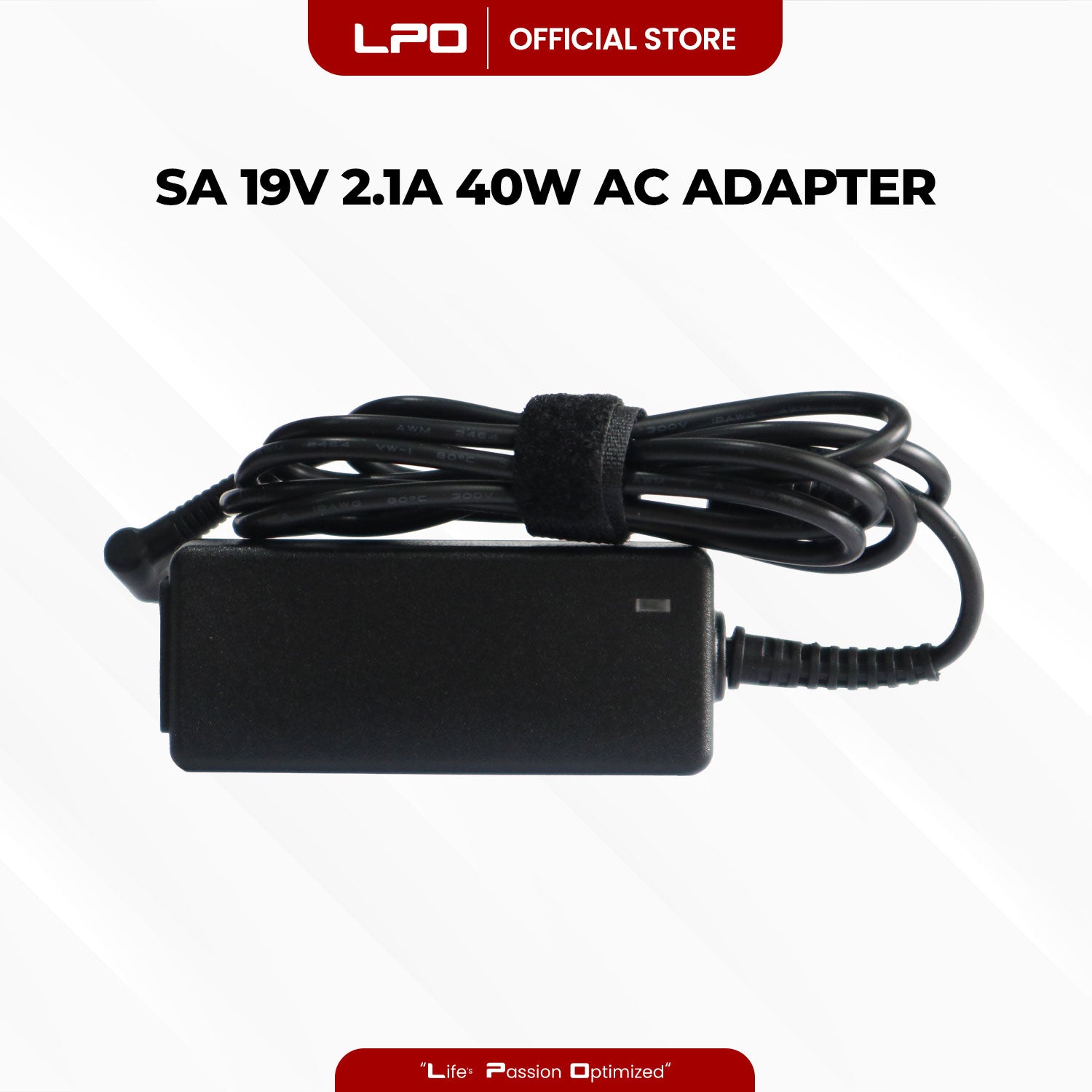Laptop Charger Samsung 19V 2.1A 40W Thin Pin 3.0mm x 1.1mm Compatible with Samsung S series
