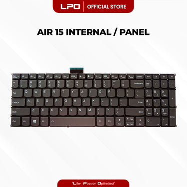 Laptop Keyboard LENOVO Air 15 Internal / Panel Black US Compatible with Lenovo Ideapad 3-15ABA7 3-15IAU7 3-17ABA7 3-17IAU7