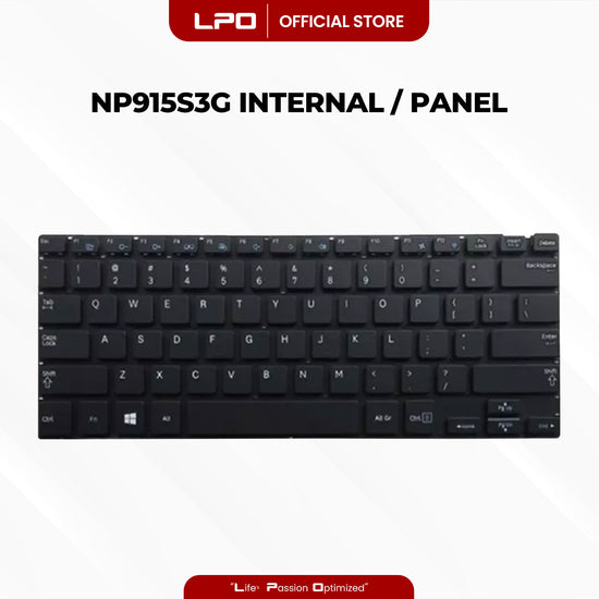 Laptop Keyboard SAMSUNG NP915S3G Internal / Panel Black US Compatible with Samsung NP915S3G