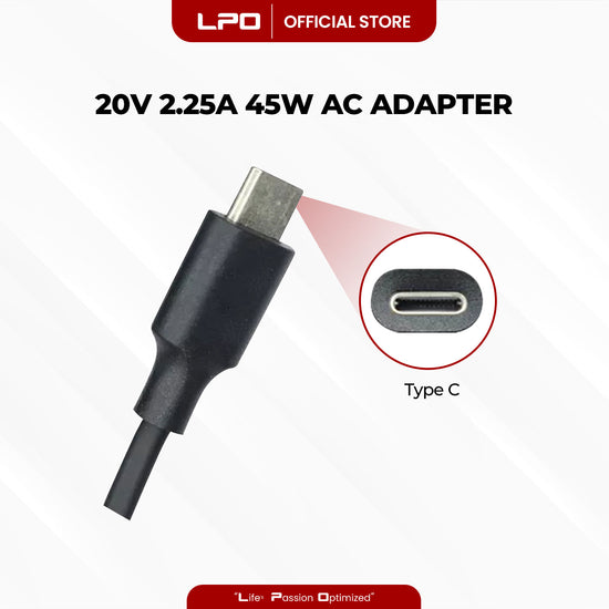 Laptop Charger Acer 20V 2.25A 45W Type C Compatible with Acer Laptops