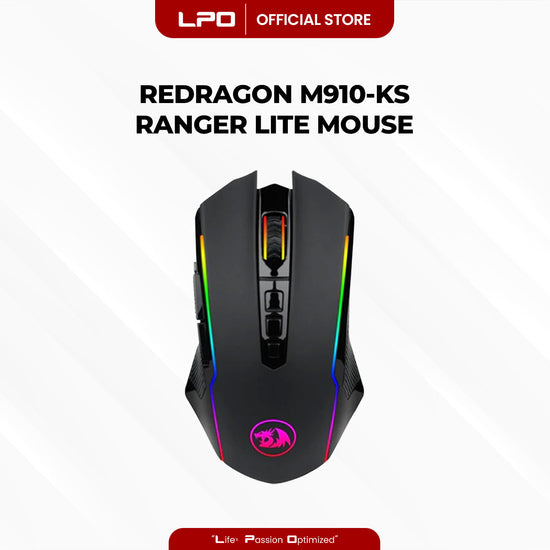Redragon Ranger Lite M910-KS Gaming Mouse RGB Wired and Wireless Dual Mode