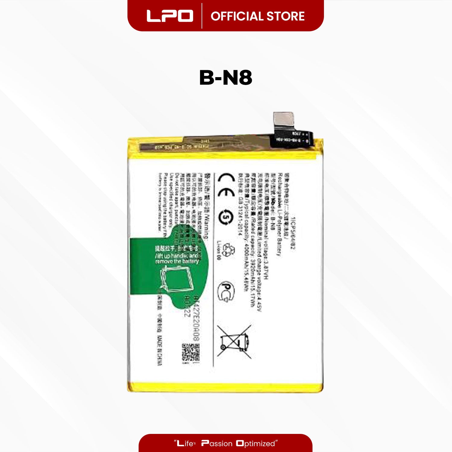 Cellphone Battery Vivo V20 2020 B-N8 Compatible with Vivo V20 2020, V20 Pro 2020, S7, V21E, Y73 - LPO Laptop PC-Outlet