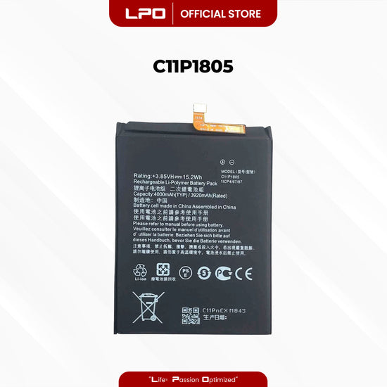 Cellphone Battery Asus Zenfone Max (M2) ZB633KL 2018 C11P1805 Compatible with X01AD, X01BD - LPO Laptop PC-Outlet