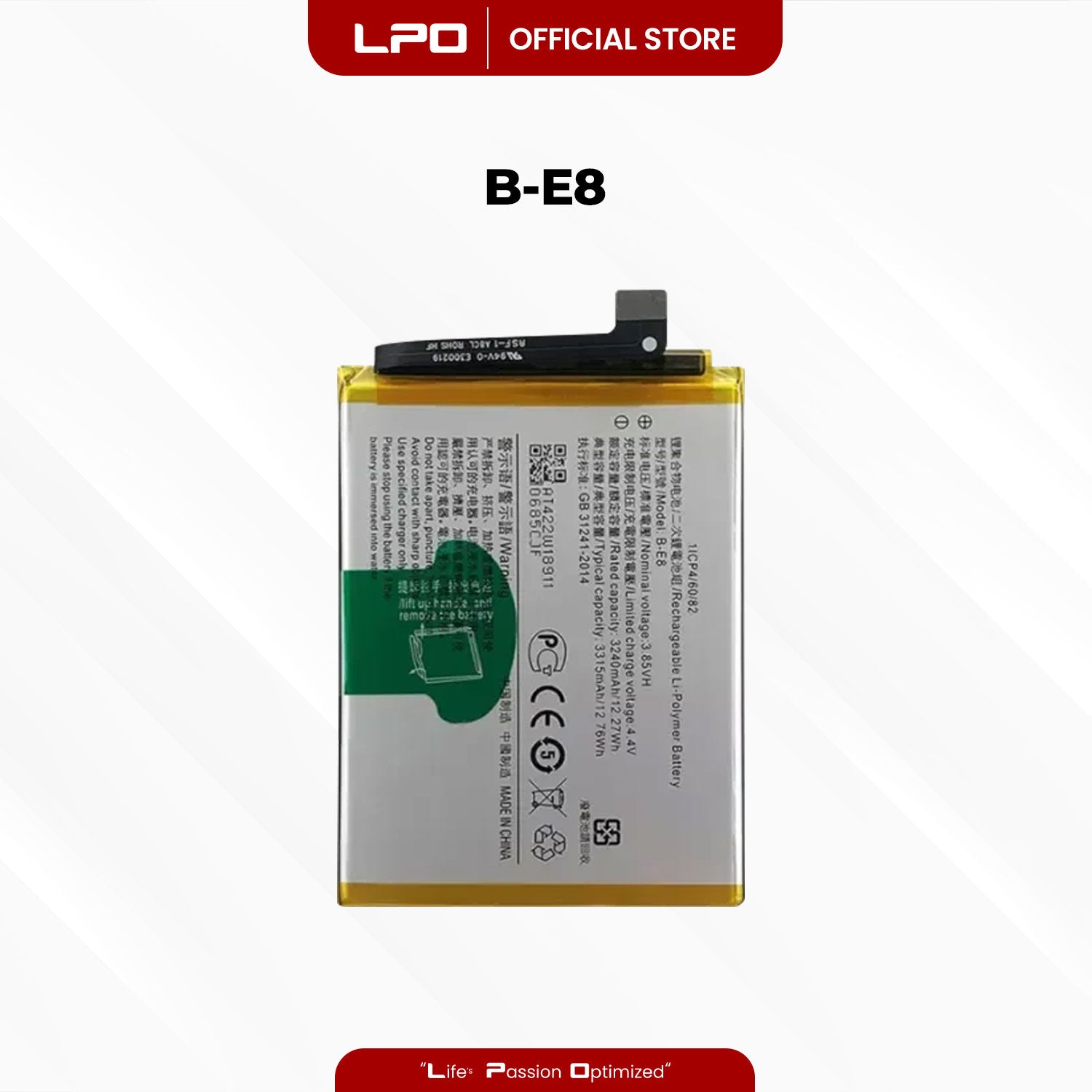 Cellphone Battery Vivo V11i  2018 B-E8 Compatible with 1806 - LPO Laptop PC-Outlet