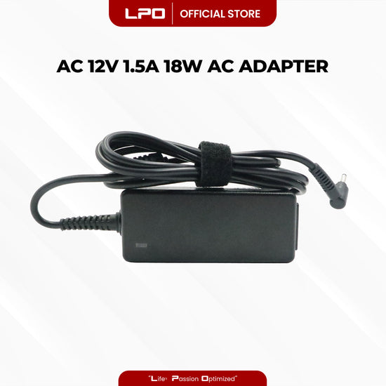 Laptop Charger Acer 12V 1.5A 18W  Micro Pin Iconia 3.0mm x 1.1mm Compatible with Acer Iconia Tab A100 A200