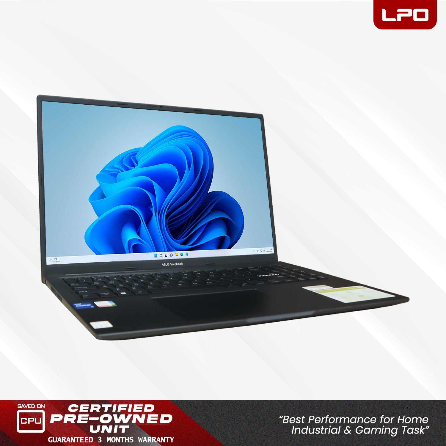 LPO Laptop Asus Vivobook 16 X1605ZA Intel Core i5-1235U @ 4.4GHz 16GB DDR4 512GB M.2 SSD Windows 11 Home 15.6