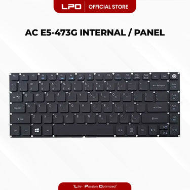 Laptop Keyboard ACER E5-473 Internal Type / Panel Black US Compatible with Acer E5-473 E5-473G