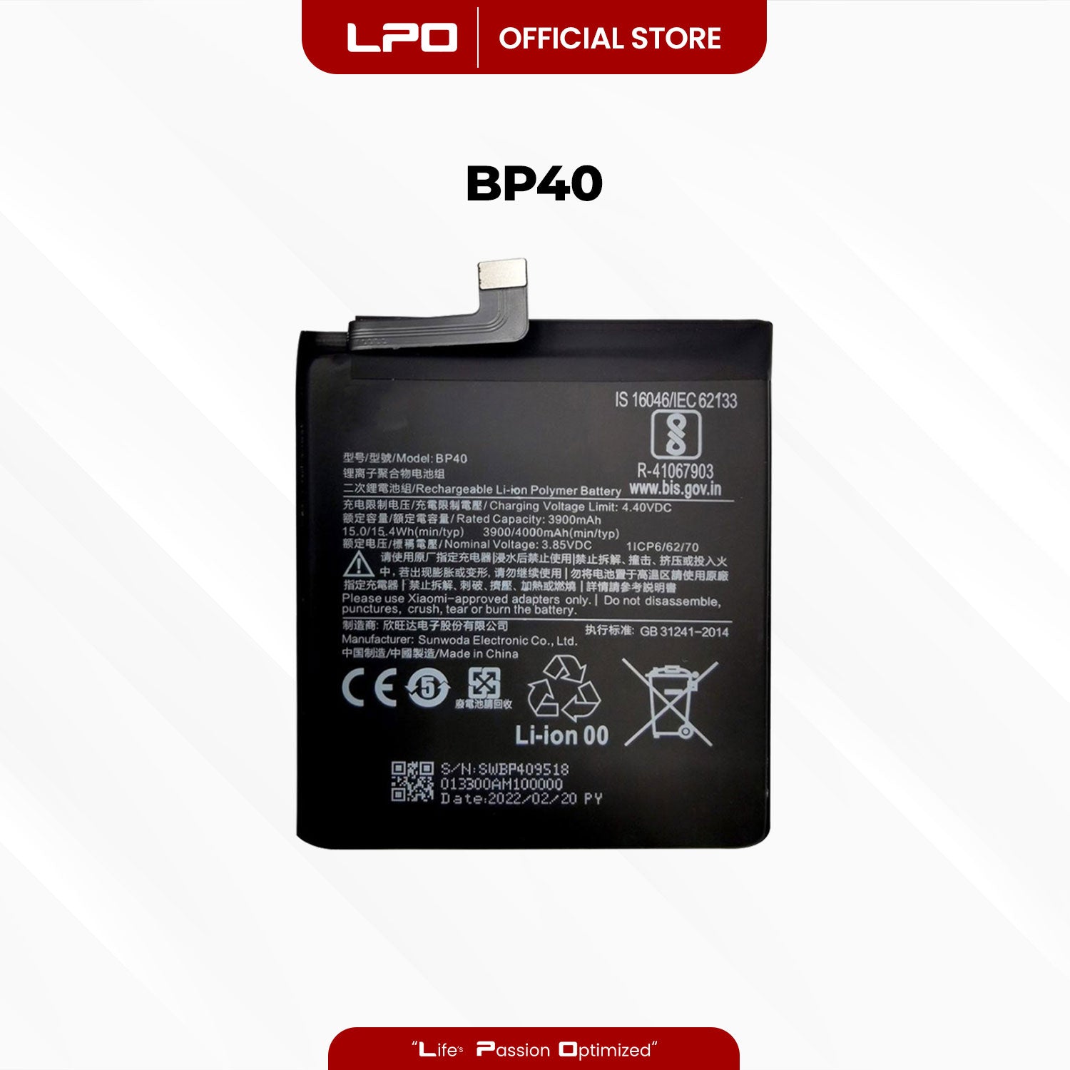 Cellphone Battery Xiaomi Redmi K20 Pro 2019 BP40 Compatible with Xiaomi Mi 9T Pro 2019 - LPO Laptop PC-Outlet