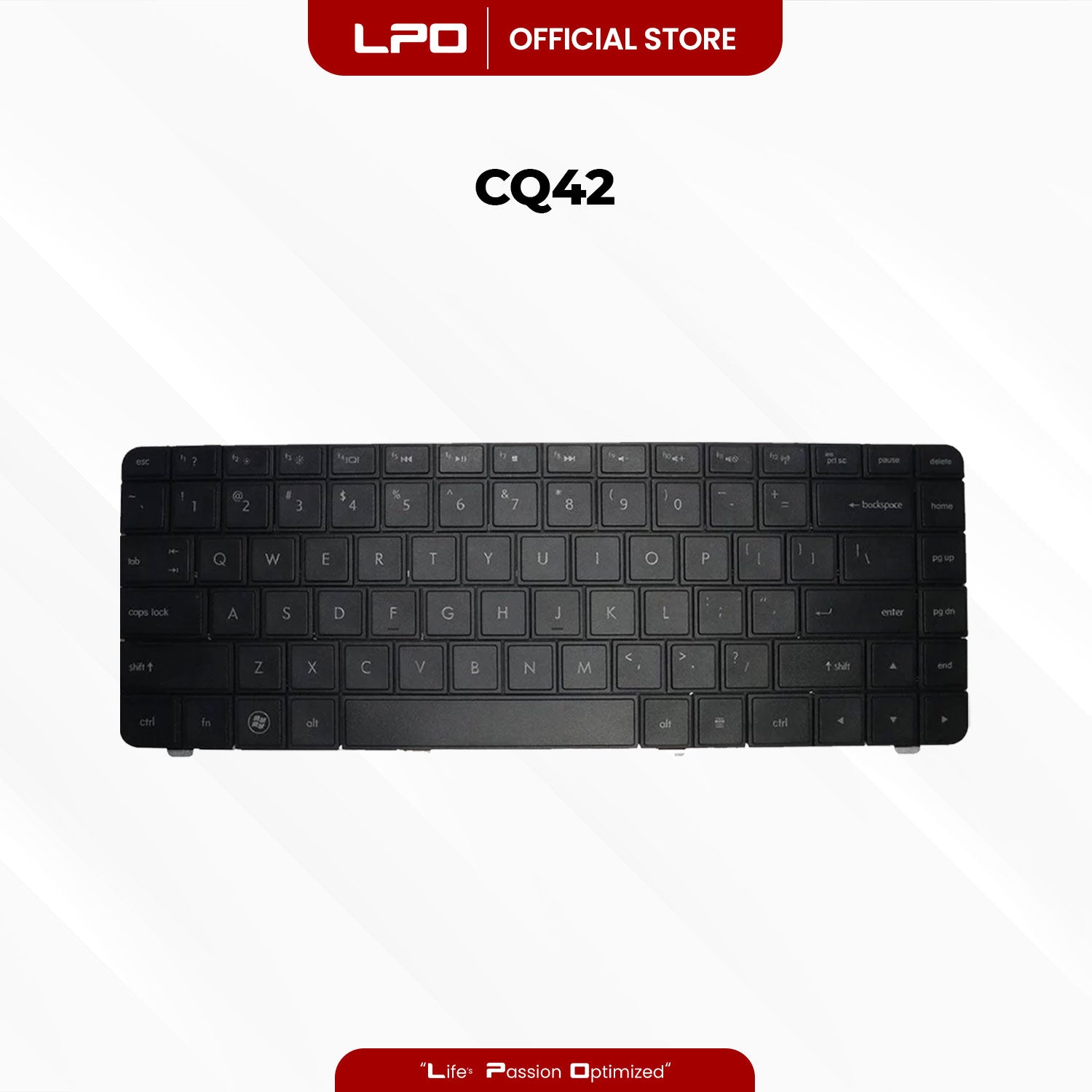 Laptop Keyboard HP CQ42 External / Traditional Black US Compatible with HP Compaq Presario CQ42 G42 Series
