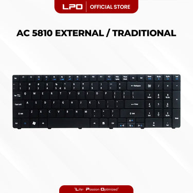 Laptop Keyboard ACER 5810 External Type / Traditional Black US Compatible with Acer 5810 5810T