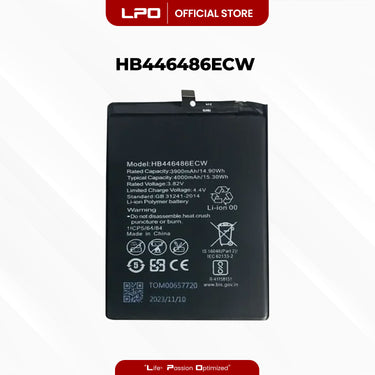 Cellphone Battery	HuaweI Y9 Prime 2019AD HB446486ECW Compatible with Huawei P Smart Pro, Y9s, Mate P20 Lite - LPO Laptop PC-Outlet