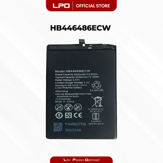 Cellphone Battery	HuaweI Y9 Prime 2019AD HB446486ECW Compatible with Huawei P Smart Pro, Y9s, Mate P20 Lite - LPO Laptop PC-Outlet