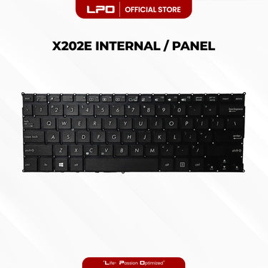 Laptop Keyboard ASUS X202E Internal / Panel Black US Compatible with Asus VivoBook X201 X201E