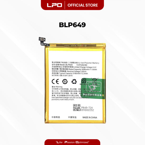Cellphone Battery	Oppo A83 2018 BLP649 Compatible with CPH1729, CPH1827 - LPO Laptop PC-Outlet