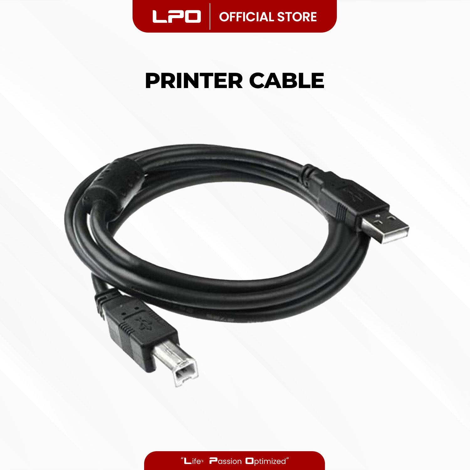 Printer Cable 1.5m, 3m USB A Male to USB B MALE Printer Wire Cable Cord