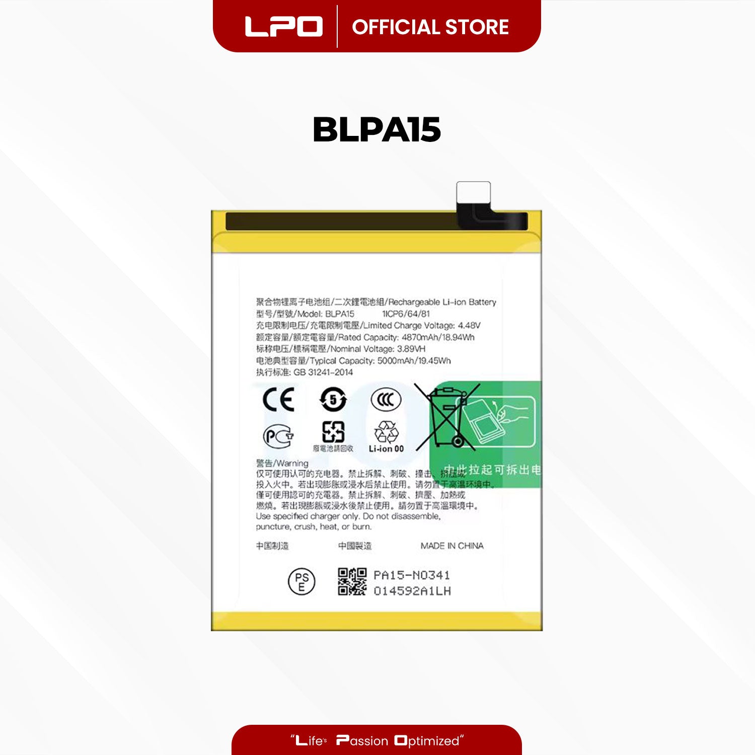 Cellphone Battery	Realme 11 Pro 2023 BLPA15 Compatible with Realme 11 Pro 2023, RMX3771