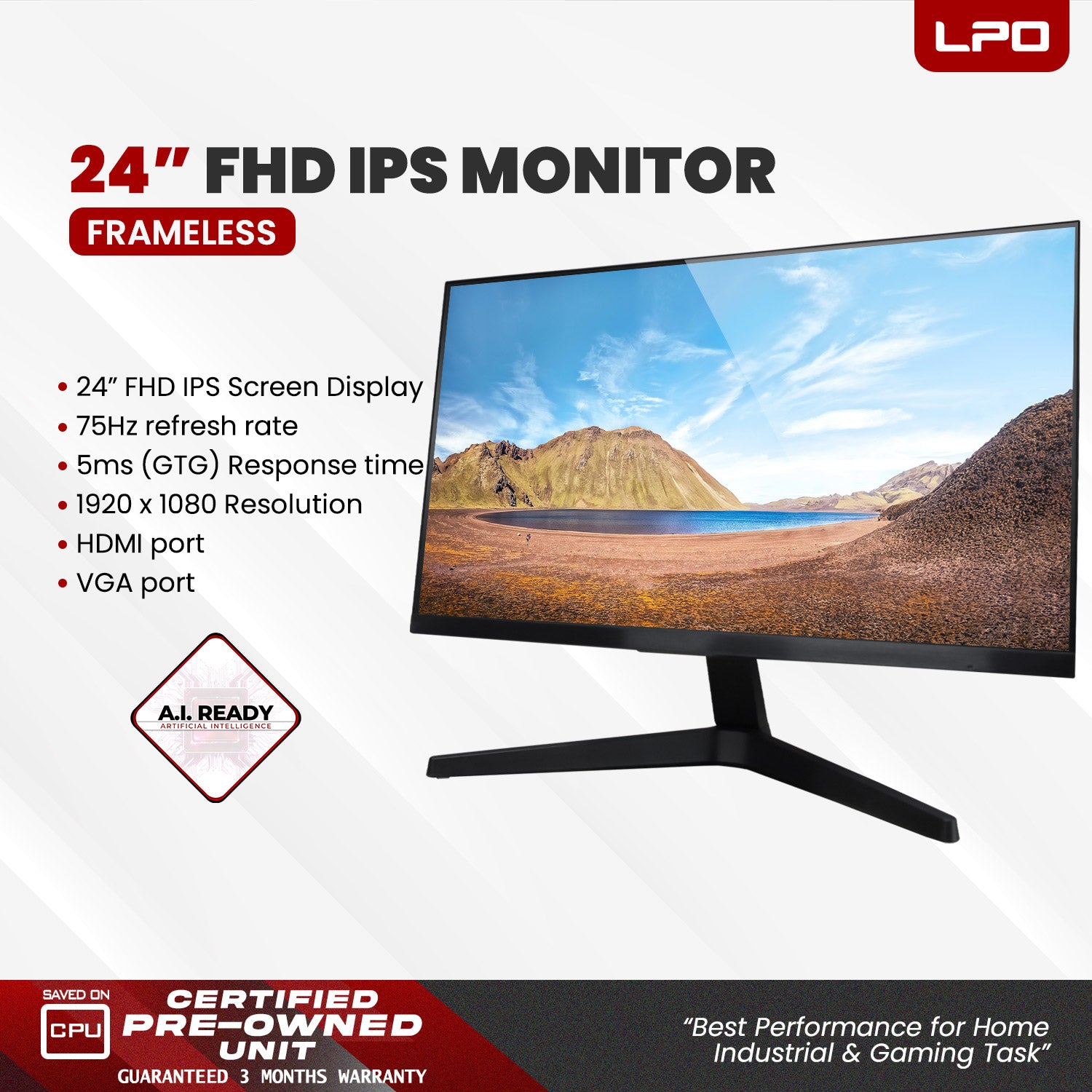 Samsung Monitor LF24T35 24.0