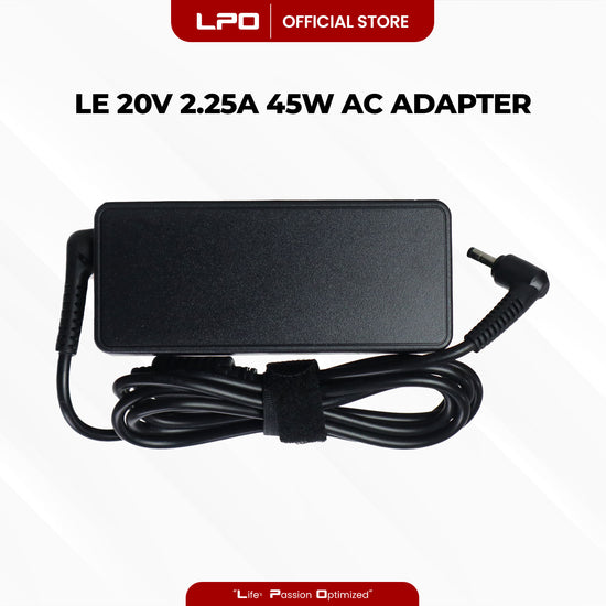 Laptop Charger Lenovo 20V 2.25A 45W Bullet Pin 4.0mm x 1.7mm Compatible with Lenovo Yoga C640-13IML
