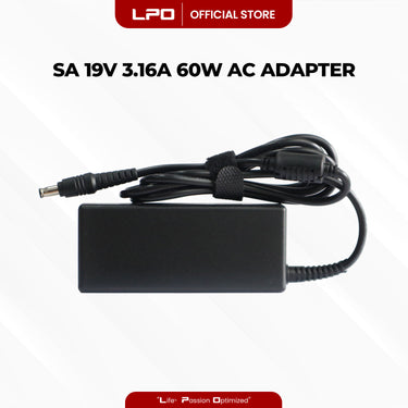 Laptop Charger Samsung 19V 3.16A 60W Common Pin 5.5mm x 3.0mm Compatible with Samsung R428