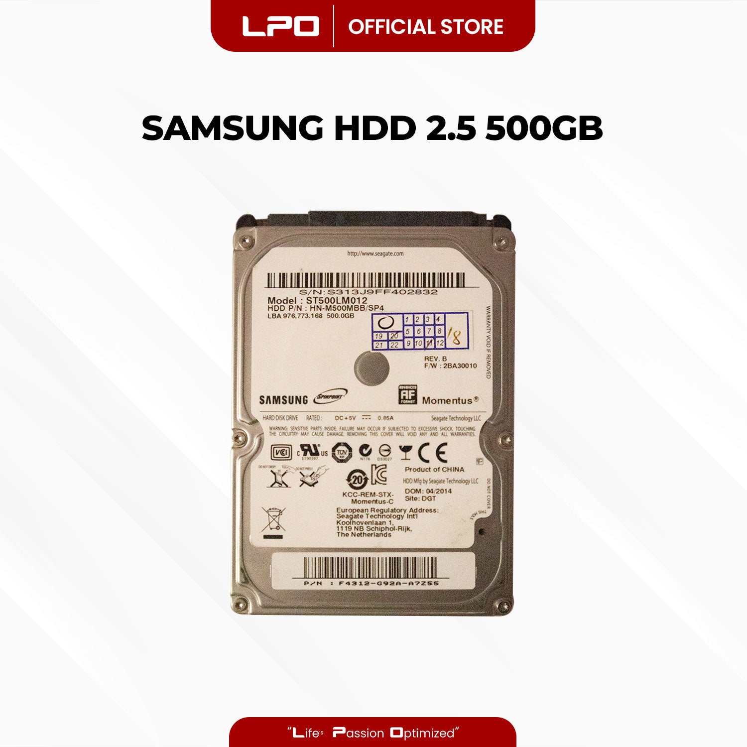 Samsung Seagate Momentus ST500LM012 2.5