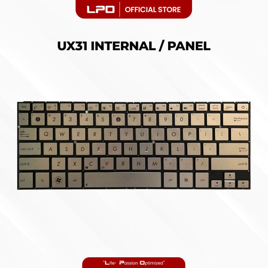 Laptop Keyboard ASUS UX31 Internal / Panel SILVER US Compatible with Asus UX31E UX31A UX31