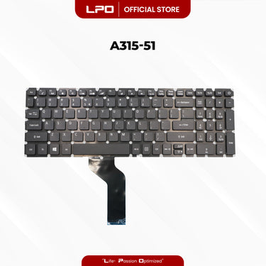 Laptop Keyboard ACER A315-21	 Internal Type / Panel Black US Compatible with Acer Aspire 3 A315-21