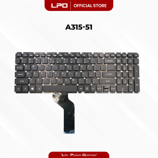 Laptop Keyboard ACER A315-21	 Internal Type / Panel Black US Compatible with Acer Aspire 3 A315-21
