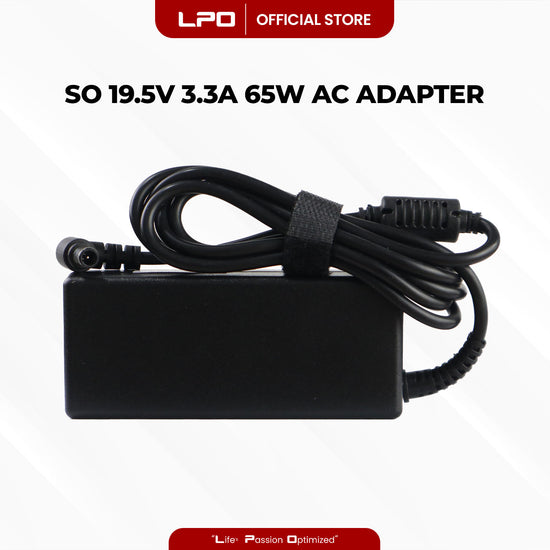 Laptop Charger Sony 19.5V 3.3A 65W Circle Pin 6.5mm x 4.4mm Compatible with Sony VAIO FX Series