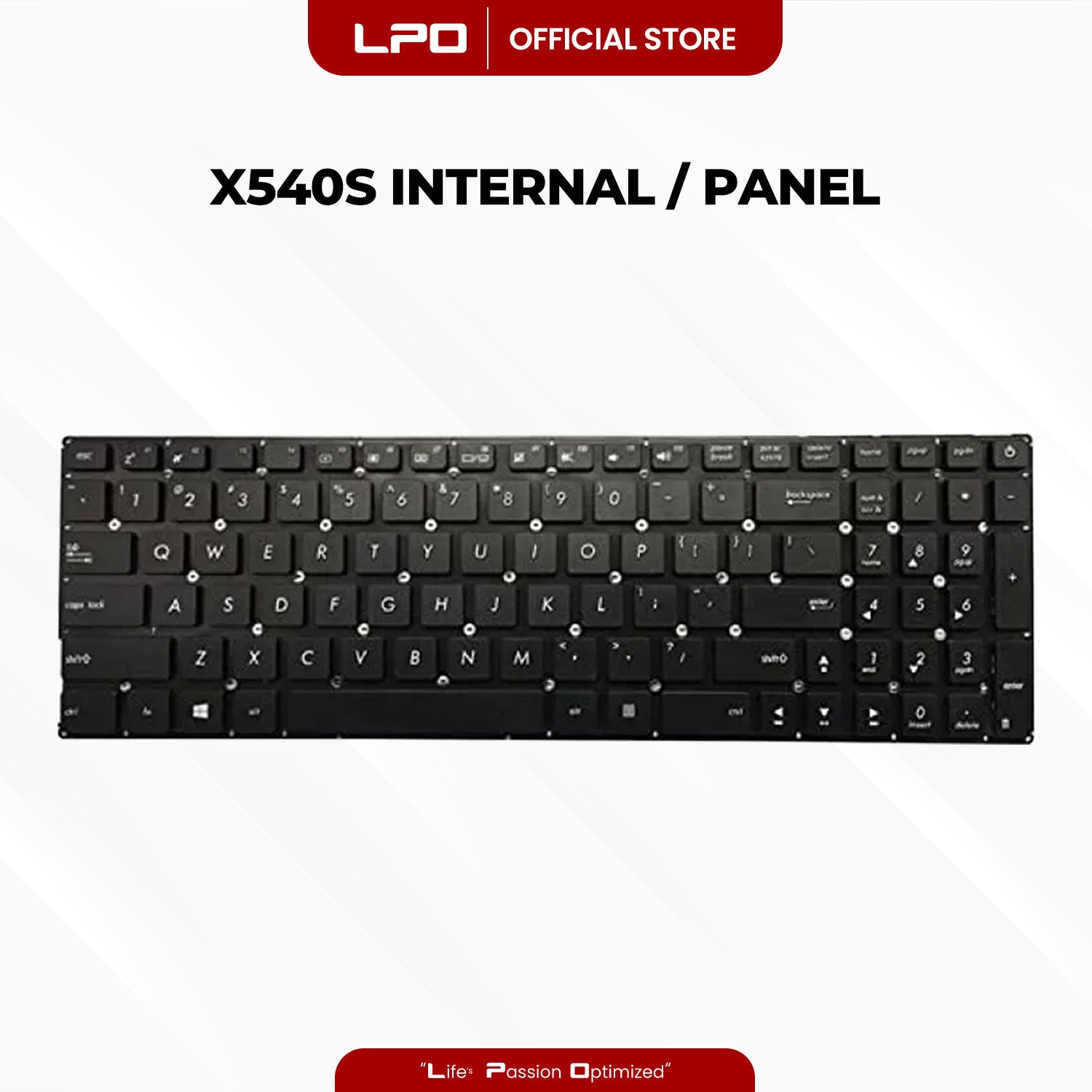 Laptop Keyboard ASUS X540 Internal / Panel Black US Compatible with Asus X540 X540L X540U