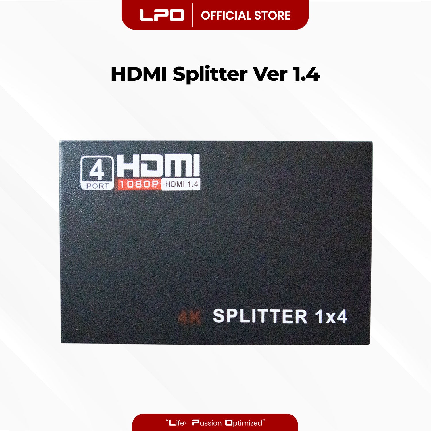 1 In 4 Out HDMI Splitter Box Hub Full 1080p HD 1X4 Port HDMI Splitter Amplifier Hdmi Splitter Hdmi Video Splitter for HDTV DVD PS3 Xbox
