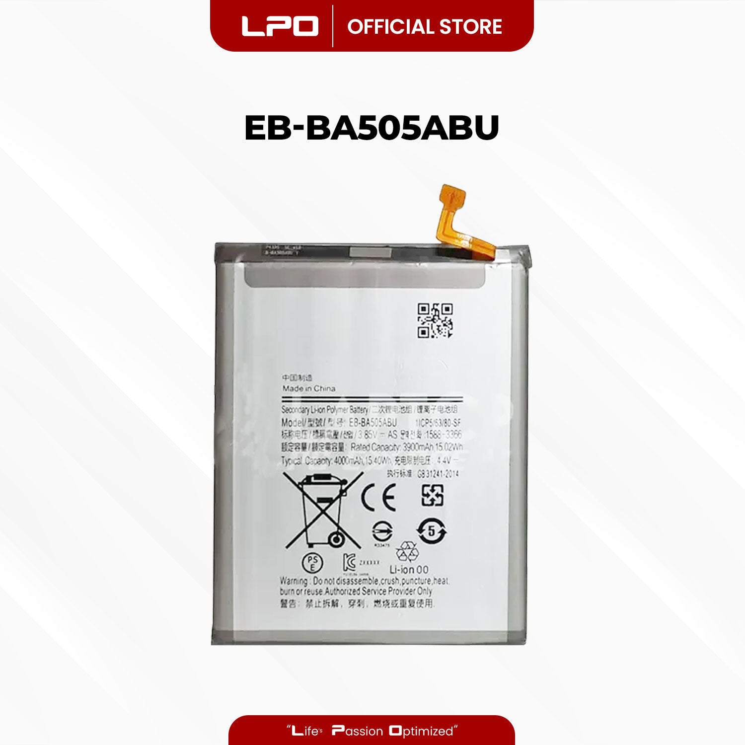 Cellphone Battery Samsung Galaxy A20 A50 A30 EB-BA505ABU Compatible with SM-A305F