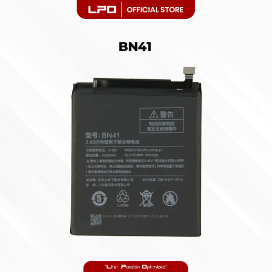 Cellphone Battery Xiaomi Redmi Note 4 (MediaTek) 2016 BN41 Compatible wtih Xiaomi Redmi Note 4 (MediaTek) 2016 - LPO Laptop PC-Outlet