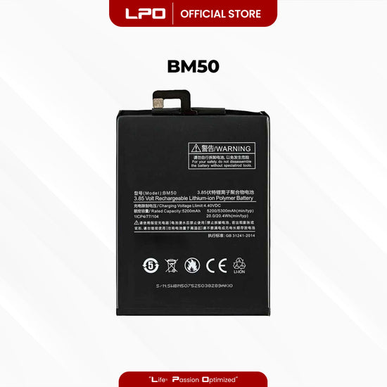 Cellphone Battery Xiaomi Mi Max 2 2017 BM50 Compatible with MDE40, MDI40 - LPO Laptop PC-Outlet