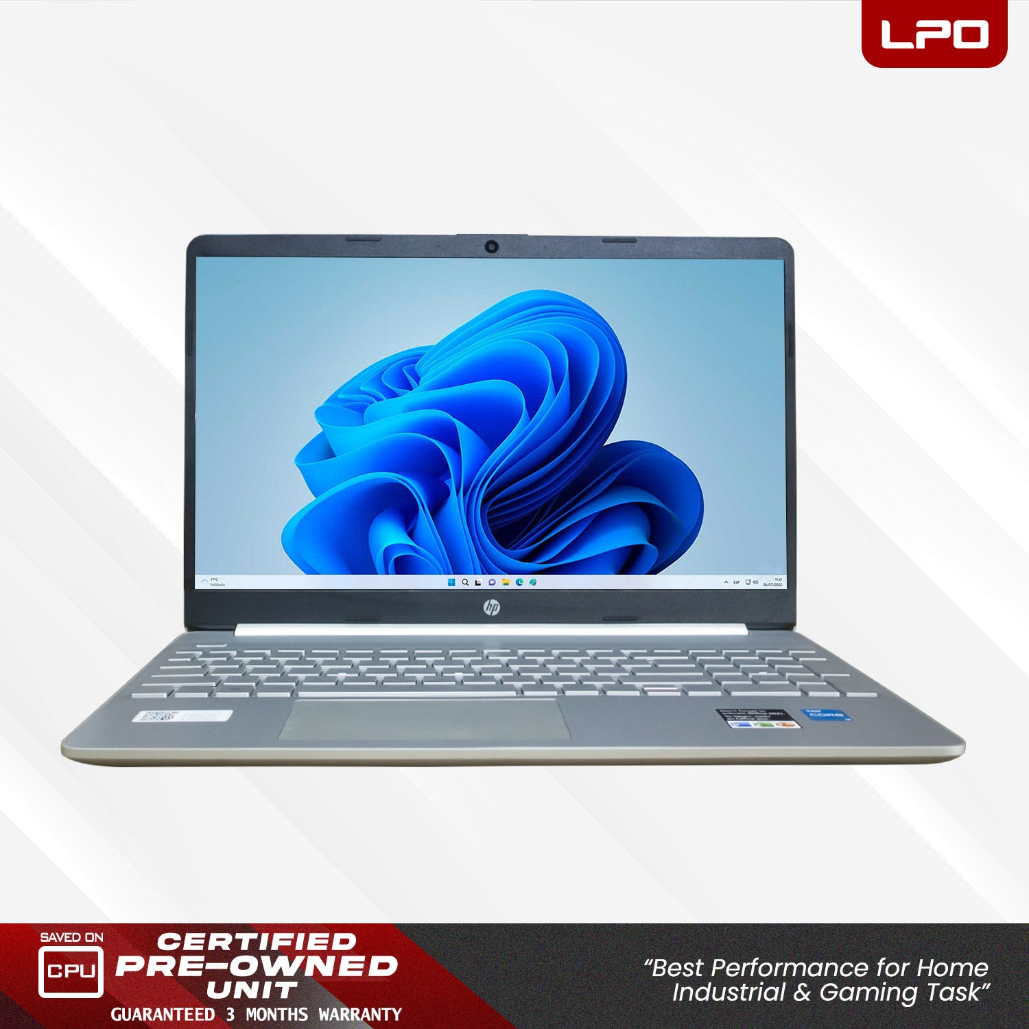 LPO Laptop HP 15S-FQ2707TU Intel Core i3-1115G4 @3.00Ghz 8GB DDR4 512GB SSD 15.6