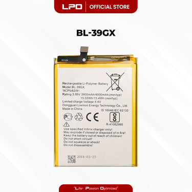 Cellphone Battery	Infinix Hot S3 2018 BL-39GX Compatible with X573, X573B - LPO Laptop PC-Outlet
