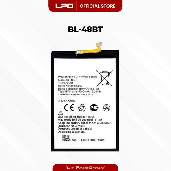 Cellphone Battery Tecno Pop 5 2021 BL-48BT Compatible with BD2, BD2p, BD3, BD1, BD2d - LPO Laptop PC-Outlet