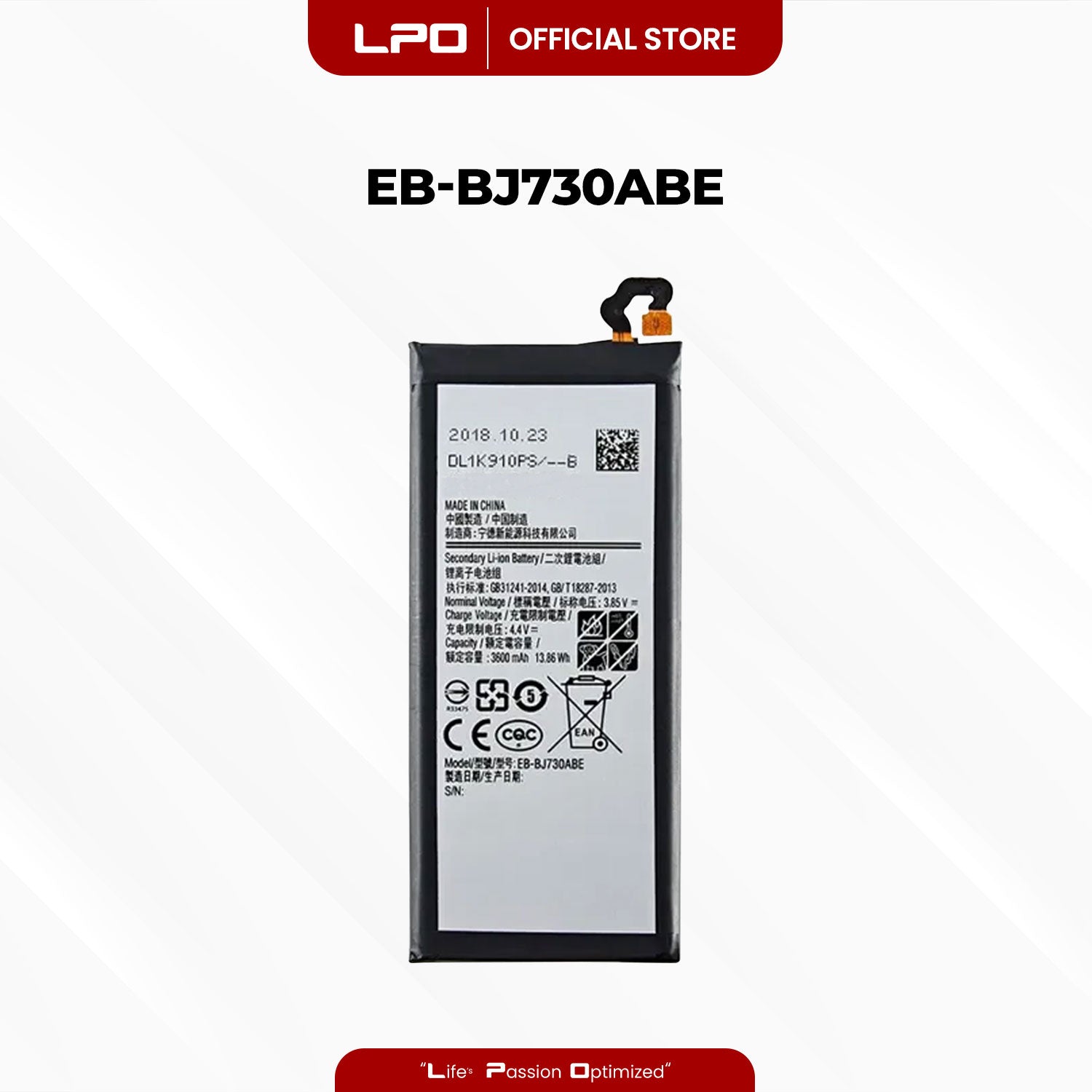 Cellphone Battery Samsung Galaxy J7 Pro EB-BJ730ABE Compatible with SM-J730G, SM-J730GM